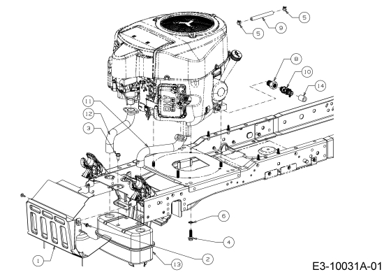 Cub Cadet Ersatzteile Rasentraktoren XT2 QR106 13AFA1CR603  (2017) Motorzubehör