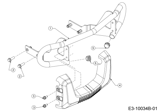 Cub Cadet Ersatzteile Rasentraktoren XT2 PS117I 13BZA1CN603  (2020) Stoßstange