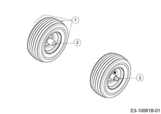 Cub Cadet Ersatzteile Zero Turn XZ1 107 17DMCACS603  (2020) Räder vorne 11x4