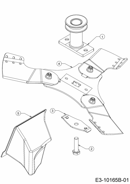 Ersatzteile WOLF-Garten Benzin Rasenmäher mit Antrieb A 420 AVHW Typ: 12AQLV5B650 (2020) Messer, Messeraufnahme, Mulchstopfen 