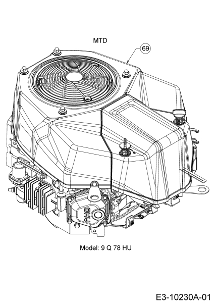 Cub Cadet Ersatzteile Rasentraktoren LX 42 13AZA4CS330  (2017) Motor MTD