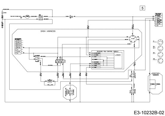 Cub Cadet Ersatzteile Rasentraktoren LX 46 13BPA4CN330  (2018) Hauptschaltplan