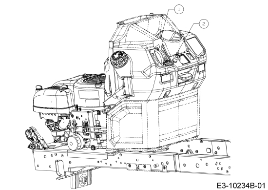 Cub Cadet Ersatzteile Rasentraktoren XT1 OR95 13A8A1CB330  (2018) Choke- und Gaszug