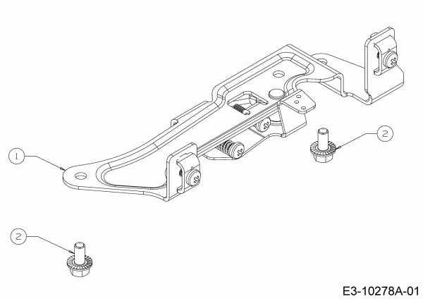 Ersatzteile MTD-Motoren Vertikal 9Q78HUB Typ: 752Z9Q78HUB (2020) Steuerkonsole
