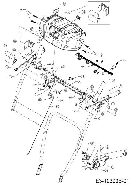 Cub Cadet Ersatzteile Schneefräsen 524 SWE 31AW53LR603  (2019) Armaturenbrett ab 01.08.2017