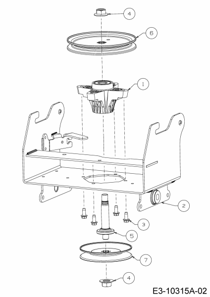 Ersatzteile Zubehör Garten- und Rasentraktoren Schneefräsen für A Serie (NX 15) Seitenauswurf Typ: 19A40024100  (2017) Antriebsspindel