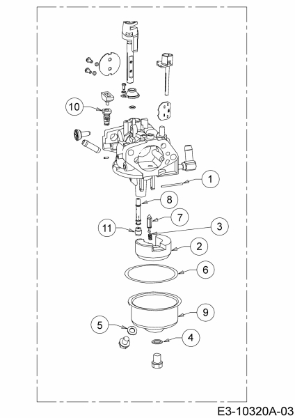 Ersatzteile MTD-Motoren Horizontal 690-WHA Typ: 752Z690-WHA  (2019) Reparaturteile Vergaser