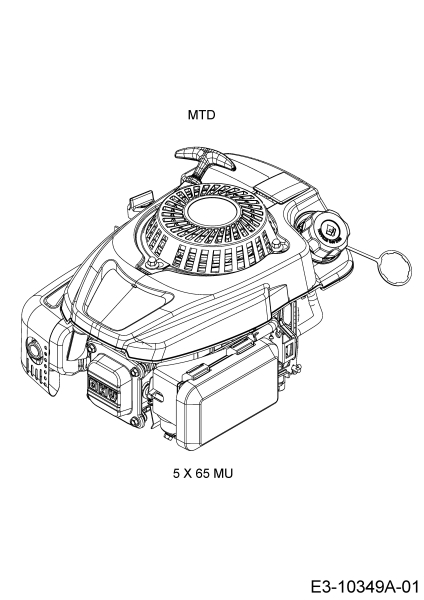 Cub Cadet Ersatzteile Motormäher mit Antrieb SC 500 HW 12ABP2M5710  (2018) Motor MTD
