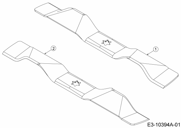 Ersatzteile Zubehör Garten- und Rasentraktoren Mulchmesser für A Serie (NX-15) mit Mähwerk B (37/95cm) Typ: 196-561-000  (2017) Mulchmesser