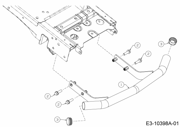 Ersatzteile Zubehör Garten- und Rasentraktoren Stoßstange für A Serie (NX 15) Typ: 196-562-000  (2019) Stoßstange