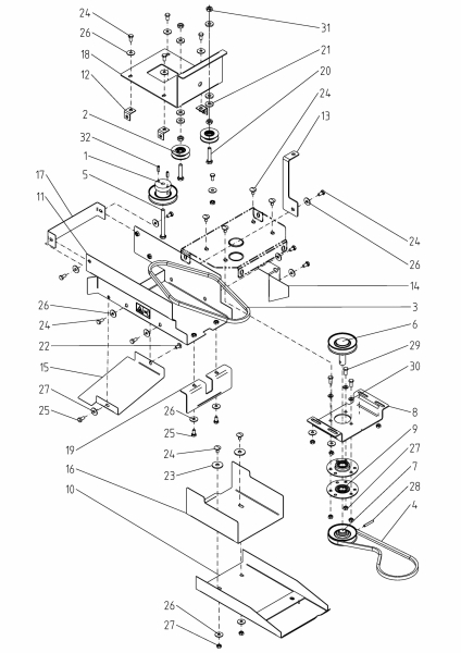 Ersatzteile Zubehör Garten- und Rasentraktoren Antriebe Tielbürger Anbaugeräte für A-Serie (NX-15) Antriebssatz RD Typ: 196-608-000  (2019) Antriebssatz für Heckauswurf