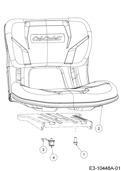 Cub Cadet Ersatzteile Zero Turn XZ1 107 17DMCACS603  (2018) Sitz