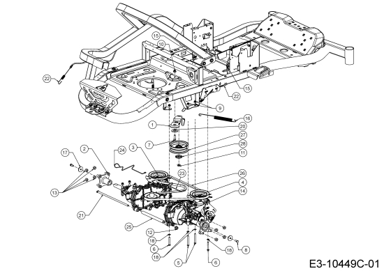 Cub Cadet Ersatzteile Zero Turn XZ5 L107 17AAEACS603 (2020) Fahrantrieb