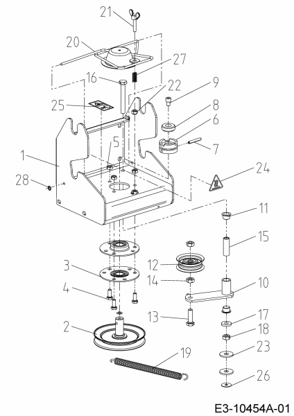 Ersatzteile Zubehör Garten- und Rasentraktoren Schnellwechsler Tielbürger mit Antrieb Typ: 196-602-000  (2019) Schnellwechsler mit Antrieb