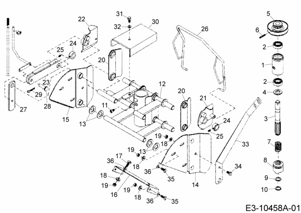 Ersatzteile Zubehör Garten- und Rasentraktoren Frontkehrmaschine TK 520 Typ: 196-603-000  (2018) Aushebung