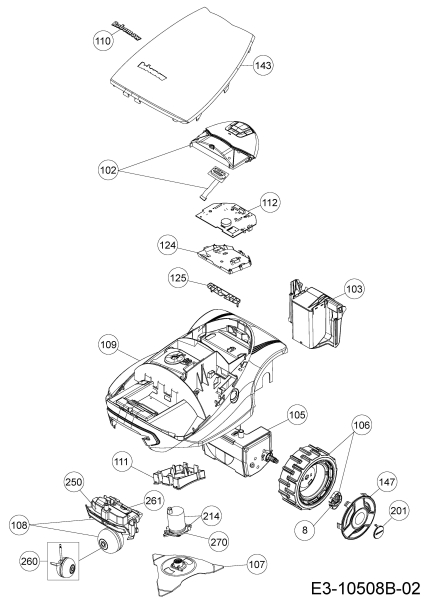 Ersatzteile Robomow Mähroboter MC1000 Typ: PRD7012Y  (2015) Grundgerät