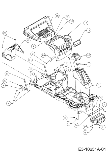 Cub Cadet Ersatzteile Rasentraktoren LR2 FR60 13B521SC603  (2020) Frontgewicht, Verkleidungen