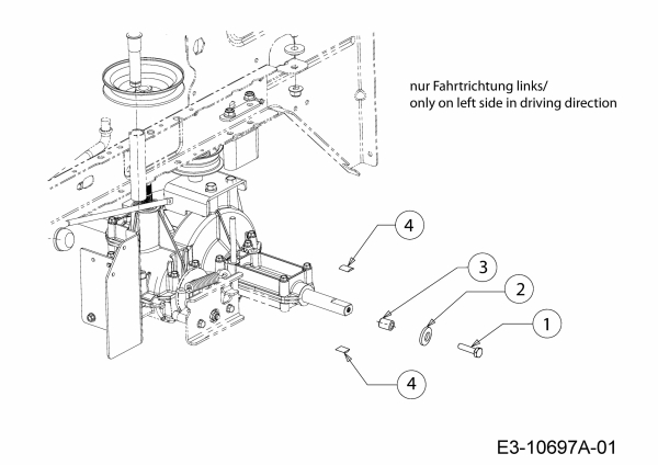 Ersatzteile Lux Tools Rasentraktoren B-RT-165/92 Typ: 13IN77SE694 (2018) Kit, Vorbereitung Montage Schneeketten