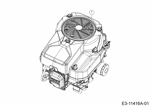 Cub Cadet Ersatzteile Rasentraktoren LT1 NS96 13BB76DF603 (2021) Motor