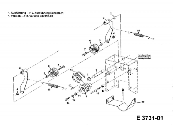 Ersatzteile Gutbrod Einachser G 550 Typ: 00026.02  (1990) Fahrantrieb, Zapfwellenantrieb