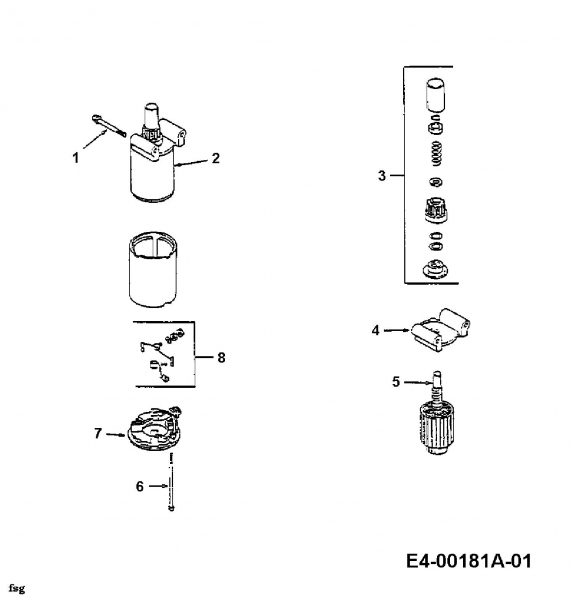 Cub Cadet Ersatzteile Zero Turn Z 42 53BA1B2G603  (1998) Elektrostarter