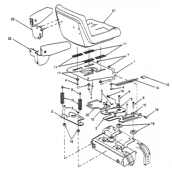 Cub Cadet Ersatzteile Zero Turn Z 48 53BA1B5M603  (1999) Sitz