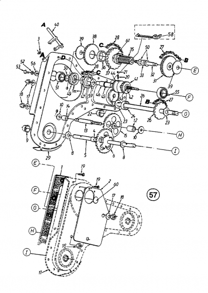 Ersatzteile MTD Motorhacke T/410 Typ: 21A-410-678  (1998) Getriebe 