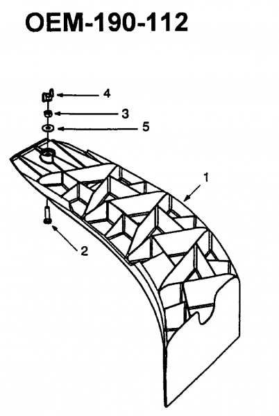 Ersatzteile Zubehör Garten- und Rasentraktoren Mulch Kits für 600 Serie (RT-99) mit Mähwerk F (38/96cm) Typ: 190-112-000  (2005) Grundgerät