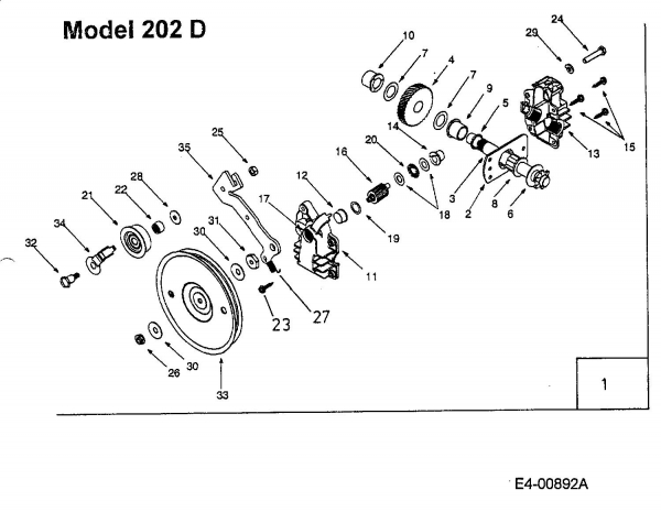 Ersatzteile MTD Laubsauger mit Häckselfunktion 202 Typ: 24A-202D678  (2004) Getriebe 