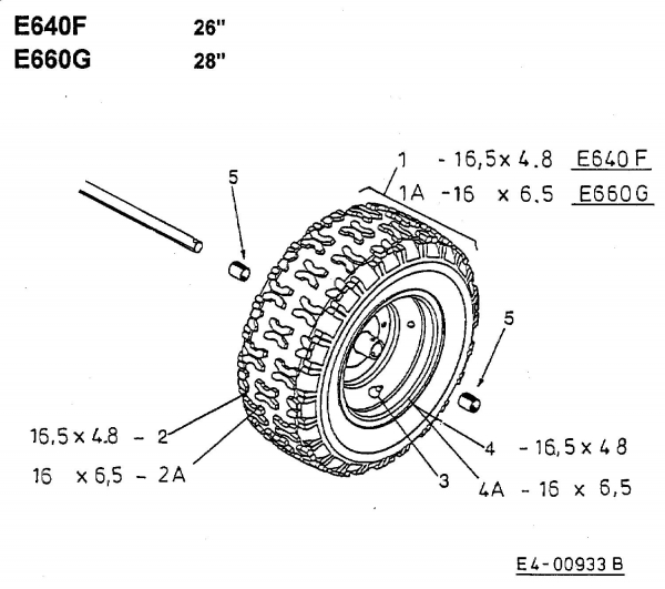 Ersatzteile MTD Schneefräse E 640 F Typ: 31AE640F678  (2000) Räder 