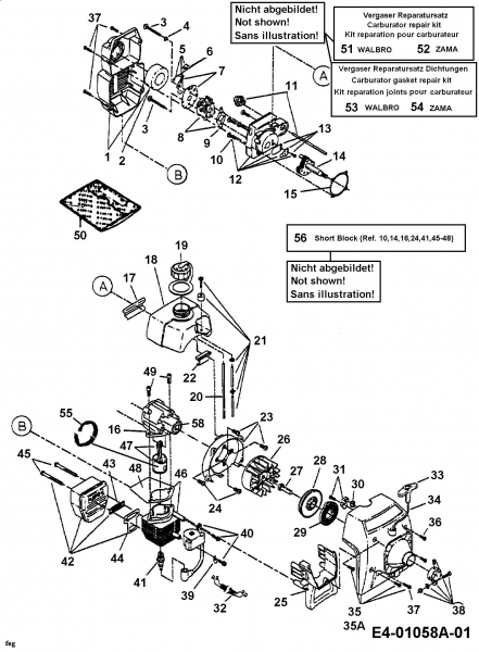 Ersatzteile MTD Motorsense 700 Typ: 41AD700G678  (2003) Motor 