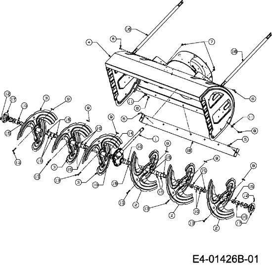 Cub Cadet Ersatzteile Schneefräsen 945 SWE 31AV9J3W603  (2008) Fräsgehäuse
