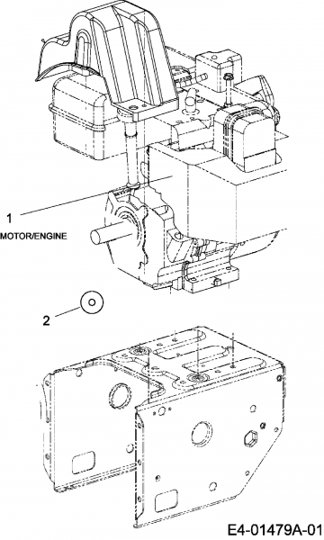 Ersatzteile Yard-Man Schneefräsen YM 7110 DET Typ: 31BY7R3G643  (2007) Motor