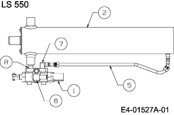 Ersatzteile MTD Holzspalter LS 550 Typ: 24AF550C678  (2008) Hydraulikzylinder 