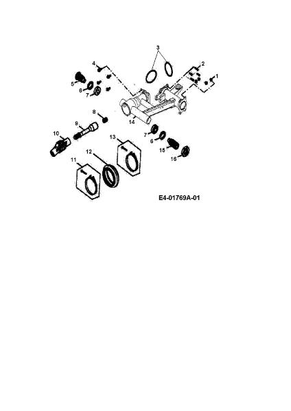 Cub Cadet Ersatzteile Quads UT 300 36AB146-603  (2008) Schwingarm hinten