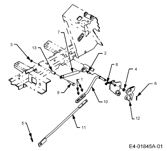 Cub Cadet Ersatzteile Gartentraktoren HDS 2205 14A-2D7-603  (2005) Fahrbetätigung vorwärts und rückwärts