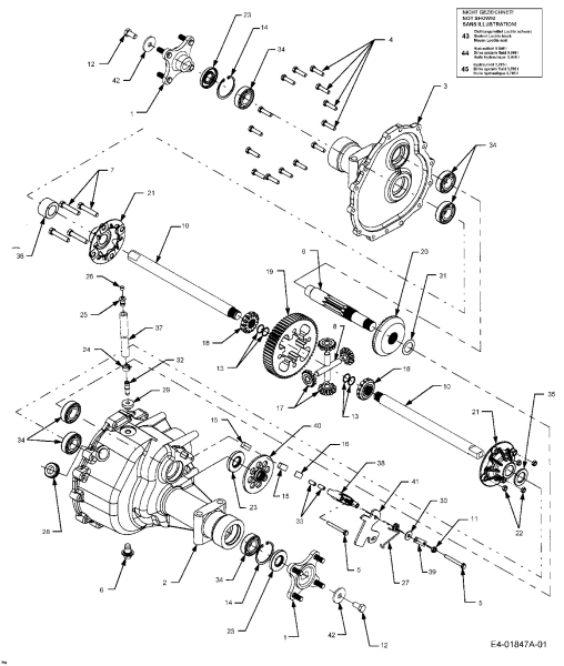 Cub Cadet Ersatzteile Gartentraktoren HDS 2205 14A-2D7-603  (2005) Getriebe
