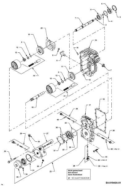 Cub Cadet Ersatzteile Gartentraktoren HDS 3235 14A-672-603  (2001) Hydrostat