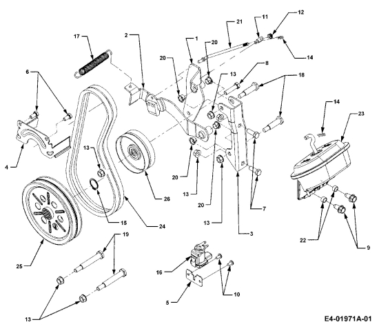 Cub Cadet Ersatzteile Gartentraktoren HDS 3235 14A-676-100  (1998) Frontzapfwelle