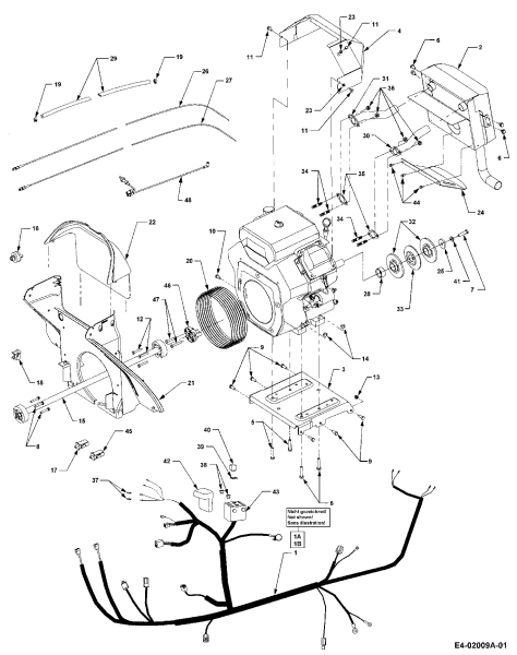 Cub Cadet Ersatzteile Gartentraktoren HDS 3200 14B-646-603  (2000) Auspuff, Bowdenzüge, Elektroteile, Kabelbaum