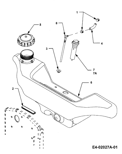 Cub Cadet Ersatzteile Gartentraktoren HDS 3200 14A-652-603  (2002) Tank