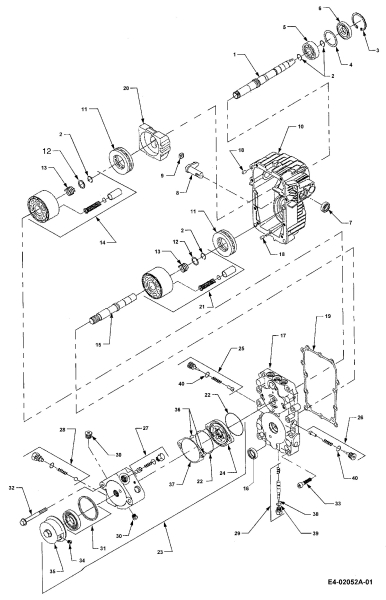 Cub Cadet Ersatzteile Gartentraktoren HDS 3185 14A-665-603  (1999) Hydrostat