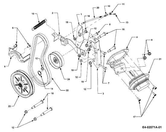 Cub Cadet Ersatzteile Gartentraktoren HDS 3186 14A-668-603  (1999) Frontzapfwelle