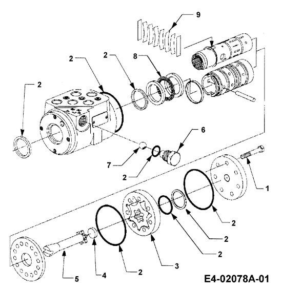 Cub Cadet Ersatzteile Gartentraktoren HDS 3186 14A-668-603  (1999) Hydraulikpumpe Lenkung