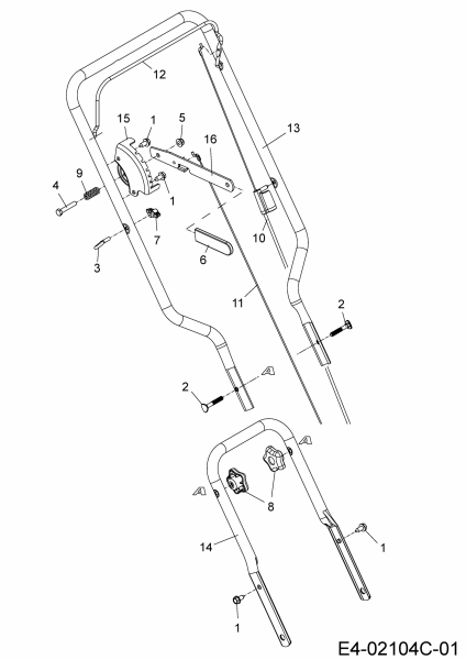 Ersatzteile MTD Rasenkantenschneider 550 G Typ: 25A-550G678  (2015) Holm 