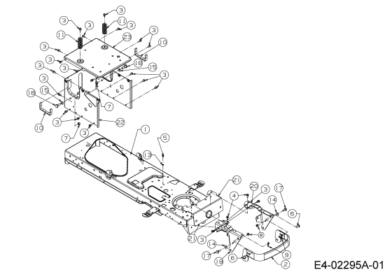 Cub Cadet Ersatzteile Rasentraktoren CC 1527 13A-241G603  (2003) Rahmen