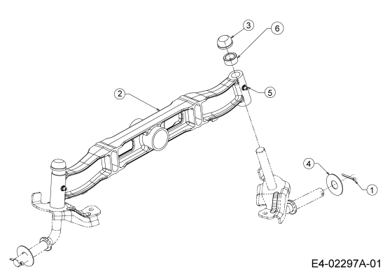 Cub Cadet Ersatzteile Gartentraktoren GT 1223 14AB13CP603  (2006) Vorderachse