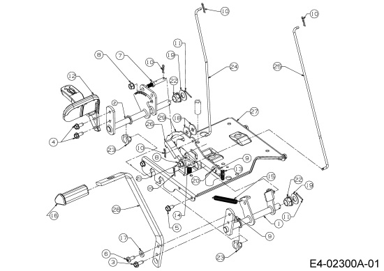 Cub Cadet Ersatzteile Rasentraktoren CC 1527 13A-241G603  (2003) Pedale