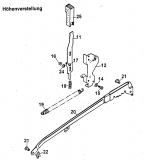 Ersatzteile WOLF-Garten Benzin Rasenmäher mit Antrieb 4.42 A Typ: 4722885 Serie A  (1999) Höhenverstellung 