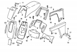 Ersatzteile WOLF-Garten Scooter SV 4 Typ: 6150000 Serie B  (1999) Sitz, Verkleidungen 